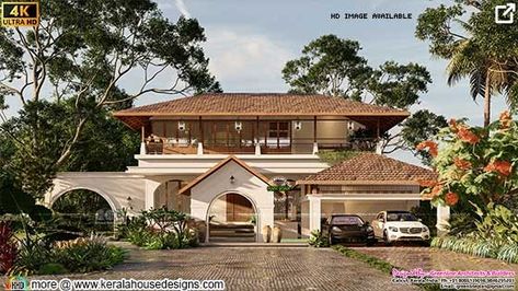 Modern But Traditional Homes, Modern Chettinad House Interiors, House Kerala Home Design, Chettinad House Elevation, Traditional Bunglow Designs, Traditional Villa Design, Modern Chettinad House, Kerala House Exterior Design, Traditional Modern House Exterior