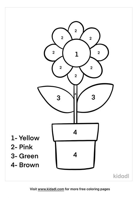 Free Flower Color By Numbers Coloring Page | Coloring Page Printables | Kidadl Color By Number Printable Free Spring, Flower Color By Number, Flowers Worksheets For Kids, Flower Worksheets Preschool, Flower Worksheet, Spring Color By Number, Palette Playground, Color By Number Coloring Pages, Color Worksheets For Preschool