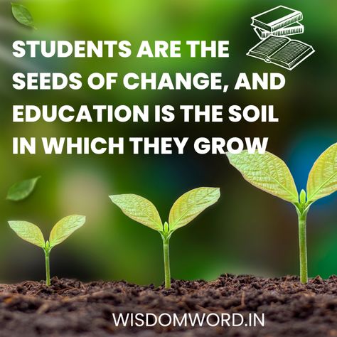 Message Of The Day Student, Thought Of The Day Positive For Students, Thought Of The Day For Students, Student Day Quotes, World Students Day, Students Quotes, 2023 Wishes, 2023 Quotes, Students Day