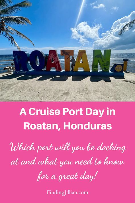 If you're cruise includes a port day in Roatan, Honduras, you're in luck! There are so many great things to do in Roatan - snorkeling, diving, hugging a sloth. Know where your ship will dock because there are two cruise ports in Roatan. San Juan Cruise Port, Ncl Escape, Things To Do In Roatan Honduras, Roatan Honduras Cruise Port, Roatan Honduras Cruise Excursions, Msc Seascape, Royal Caribbean Cruise Harmony Of The Seas, Mahogany Bay, Royal Carribean Cruise