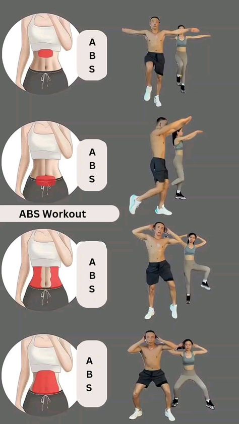 Easy Abs Workout, Abs Workout At Home, Easy Abs, Easy Ab Workout, Motivasi Diet, Workout Program Gym, Gym Workout Plan For Women, Abs Exercise, Belly Workout Challenge