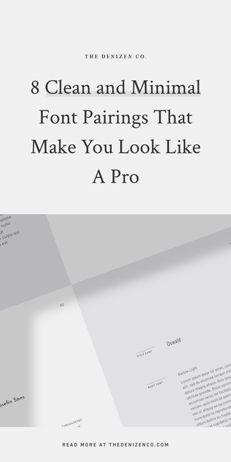 Want a sleek and professional look for your brand or website but not sure where to start? Today, we discuss 8 of our favorite time-tested and free font pairings from the Google Fonts foundry that are perfect for brands with a clean, design-forward- sleek, professional and minimalist feel. Wordpress Font Pairings, High End Font Pairings, Canva Font Combinations Minimalist, Font Pairing For Websites, Avenir Font Pairing, Quicksand Font Pairing, Clean Serif Fonts, Minimalist Font Pairing Canva, Modern Font Pairings Canva