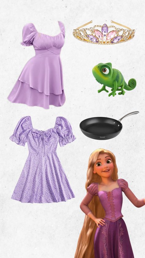 rapunzel and flynn rider from tangled!! How To Dress Like Rapunzel, Rapunzel Costume Teenage, Tangled Rapunzel Inspired Outfit, Tangled Diy Costume, Tangled Themed Outfit, Rapunzel Themed Outfit, Rapunzel Clothes Inspired Outfits, Tangled Dress Inspired Outfits, Tangled Inspired Dress