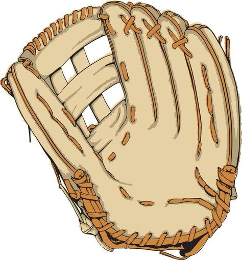 Hand Drawn Baseball Mitt Baseball Glove Tattoo, Baseball Mitt, Vector Typography, Easy Doodle, Easy Doodle Art, Baseball Glove, Doodle Art, Hand Drawn, How To Draw Hands