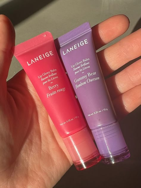 Laneige Lip Glowy Balm, Lip Glowy Balm, Lip Balm Collection, Makeup Bag Essentials, Laneige Lip, Sephora Skin Care, Lip Hydration, Lip Products, Lip Glosses