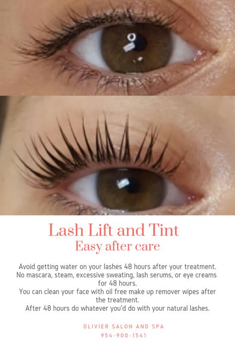 How to care for your Lashes after a Lash Lift. Lash Lift and Tint by Corrine and Tricia Olivier Salon and Spa 954-900-1541 . . . . . #lashLift #lashliftandtint #fortLauderdale Ellebana Lash Lift And Tint, Keratin Lash Lift Before And After, Lash Lifts And Tint, Last Lift And Tint, Lash Lift And Tint Before And After, Lash Lift Before And After, Waxing Business, Lash Tint And Lift, Lash Extensions Quotes