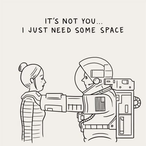 you might as well be on the other side of the world, astronaut. Matt Blease, Space Man, White Drawing, Black And White Drawing, Puns, Inspire Me, Art Illustration, Illustration Design, Funny Stuff