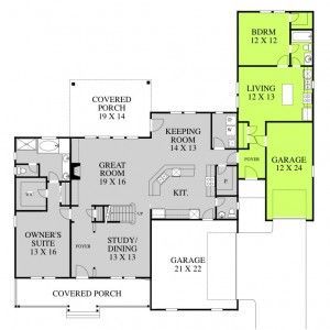 in law suite floor plans | Adding an In-Law Suite - Designing Your Perfect House Floor Plans Mother In Law Suite, One Story House Plans With Mother In Law Apartment, Mother In Law Suite Connected To House, Mother In Law Additions To House, House Plans Mother In Law Quarters, Home Floor Plans With Mother In Law Suite, Ranch Floor Plan With In Law Suite, Small House With Mother In Law Suite, Add On Mother In Law Suite House Plans