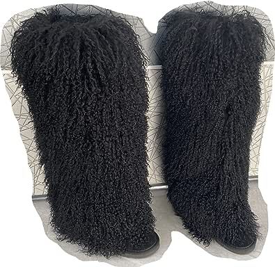 Mongolian Fur, Fur Snow Boots, Bodycon Evening Dress, Hair Stores, Warm Shoes, Warm Boots, Snow Boots Women, Long Curly Hair, Fur Boots