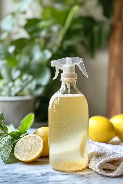 Tired of harsh chemicals in your cleaning supplies? Discover how to make your own Natural All-Purpose Cleaner with simple ingredients you probably already have at home! This easy DIY recipe uses vinegar and essential oils to effectively clean and freshen up any space. Perfect for kitchens, bathrooms, and beyond, this cleaner is safe for your family and the environment. Plus, it's an affordable way to keep your home sparkling clean. Say goodbye to store-bought cleaners and hello to a more natural approach! Vinegar Cleaner Spray, Natural Bathroom Cleaner Recipe, All Purpose Vinegar Cleaner, Diy Borax Cleaner, Sal Suds All Purpose Cleaner, Natural Lysol Spray, Diy All Purpose Cleaner That Smells Good, Vinegar Cleaning Spray Recipes, Homemade Multi Surface Cleaner