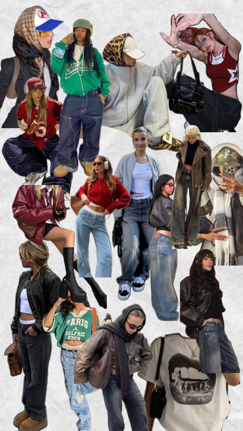 #fashionicon #fashion #clothes #streetwear Streetwear Outfit Ideas For Women, Streetwear Fashion Collage, Fashion Collage Outfits, Streetwear Collage, Clothing Collage, Clothes Collage, Ahs Style, Nyc Streetwear, Teenage Clothing