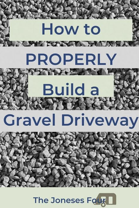 Gravel Border Ideas Driveway, How To Gravel Driveway, Gravel Driveway Landscaping Edging, Rock Driveway Ideas Front Yards, Gravel Stabilizer Diy, How To Make A Gravel Driveway, Diy Stone Driveway, How To Edge A Gravel Driveway, Driveway Landscaping Gravel