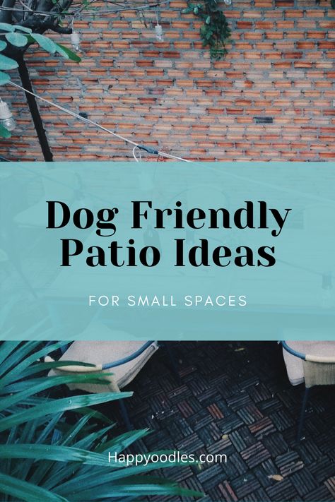 People no longer wait until they have a house with a yard before getting a dog. But dogs still need time outside. Going for a walk is a great way to fulfill this need but it’s not always possible. For apartment dwellers or really anyone that doesn't have a large yard, finding outdoor space for your pup can be a challenge. That's where we come in. Here you will find ideas and tips on how to create a dog friendly patio, porch, deck or small yard. (#dogPatioIdeasapartment, #Dogpatio) Small Backyard With Dogs Ideas, Small Garden For Dogs, Small Pet Friendly Backyard Ideas, Small Yard Dog Area, Small Space Dog Area, Small Backyard Ideas For Dogs, Backyard Ideas With Dogs, Dog Balcony Apartment, Patio Dog Potty