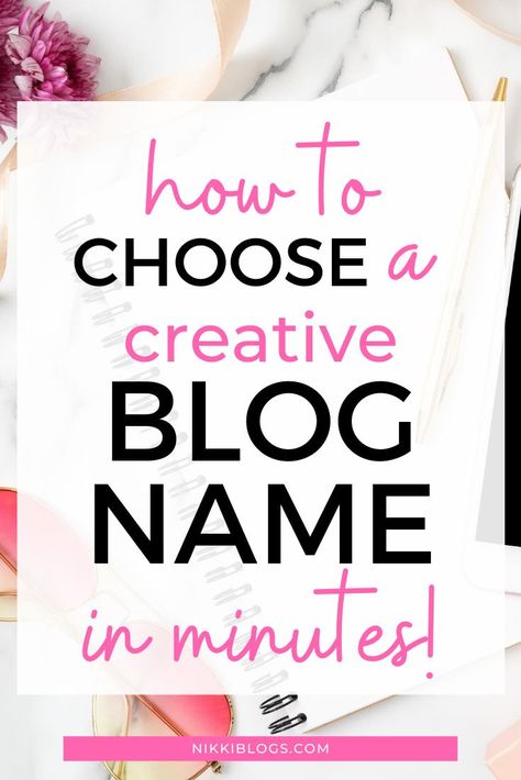 Choose the perfect domain name for your new lifestyle blog or business website with this guide to coming up with amazing blog name ideas in minutes! With 10 popular naming formats to choose from, you'll be ready to launch your new website today! Start your blog by creating the perfect brand. #blognameideas #bloggingforbeginners #blogging #blogtips #marketingideas Creative Blog Names, Blog Name Ideas, Pinterest Affiliate Marketing, Increase Blog Traffic, Blog Names, Blog Niche, New Lifestyle, Writing Blog Posts, Creative Blog