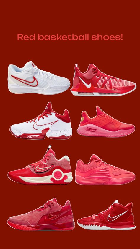 basketball shoes Red Basketball Shoes, Cute Nike Shoes, Volleyball Shoes, Cute Nikes, Womens Basketball, Sneakers Outfit, Court Shoes, Shoes Nike, Red Shoes