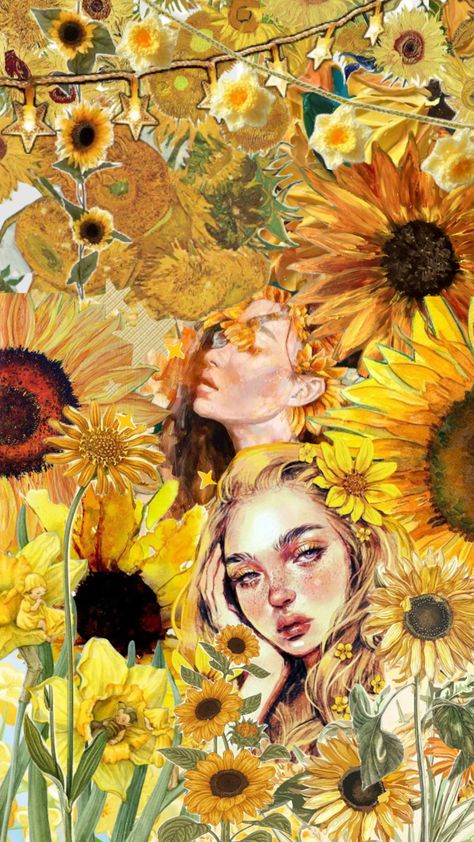 Nature Watercolor Art, Bee Sunflower, Honeybee Art, Human Painting, Sunflower Artwork, Sunflower Drawing, Surrealism Painting, Sunflower Art, Painting Of Girl