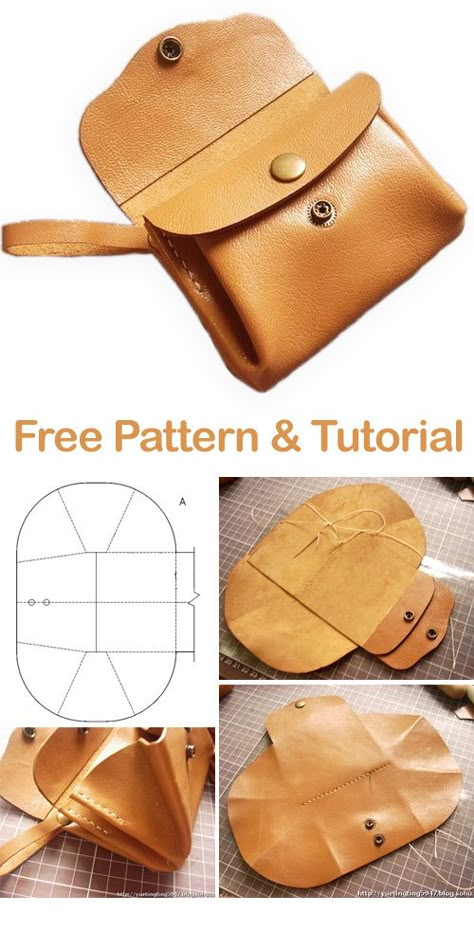 How to DIY Leather Accordion Wallet Leather Pouch Pattern, Leather Purse Pattern, Diy Leather Wallet, Leather Handbag Patterns, Classy Purses, Accordion Wallet, Leather Working Patterns, Diy Leather Projects, Leather Wallet Pattern