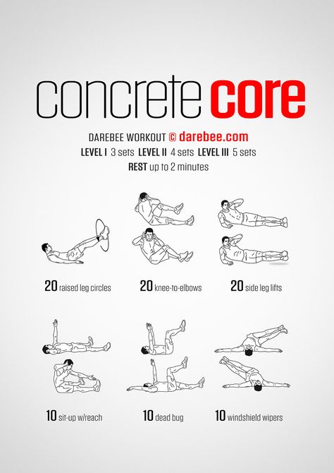 Concrete Core Workout Darbee Core Workout, At Home Core Workout, Strength Routine, Transformation Fitness, Core Strengthening Exercises, Men Exercises, Golf Exercises, Strengthen Core, Strengthening Exercises