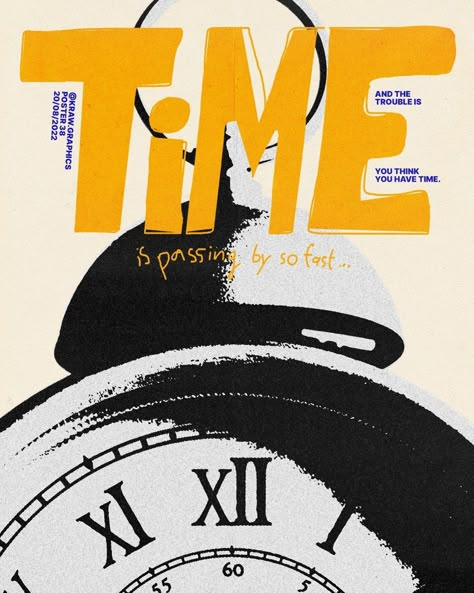 digital art. digital art tutorial. digital art anime. digital art ideas. digital artist. digital art inspo. digital art aesthetic Old Poster Aesthetic, Minimal Vintage Design, Time Passing Art, Time Typography Design, Graphic Poster Aesthetic, Graphic Design Cover Art, Times New Roman Poster, Clock Poster Design, Vintage Minimalism Graphic Design