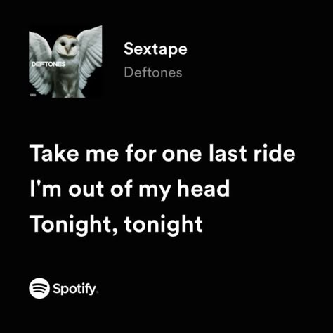 Deftones Lyrics Spotify, Deftones Lyrics, Deftones Songs, Metal Songs, Last Ride, Lyrics I Love, My Music Taste, Rock Songs, Spotify Lyrics