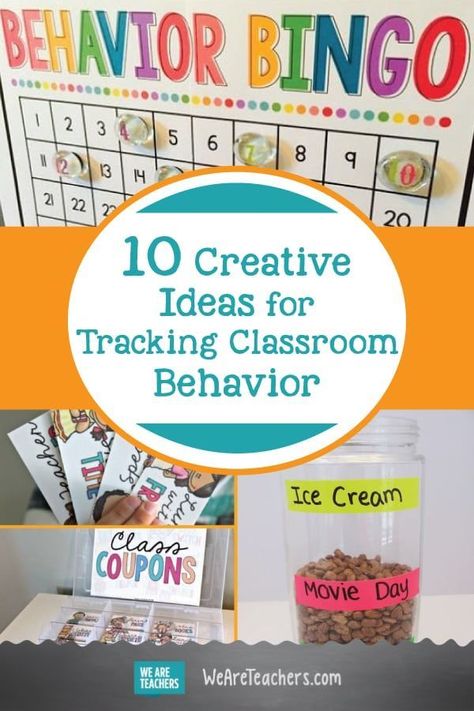 10 Creative Ideas for Tracking Classroom Behavior - WeAreTeachers. So many great ideas for classroom management in here. Some of these behavior charts are super clever and motivating. #classroom #classroommanagement #inspirational Kindergarten Behavior Charts, Behavior Activities, Behavior Bingo, Classroom Coupons, Classroom Behavior Chart, Positive Classroom Management, Behavior Tracking, Classroom Management Elementary, Behavior Incentives