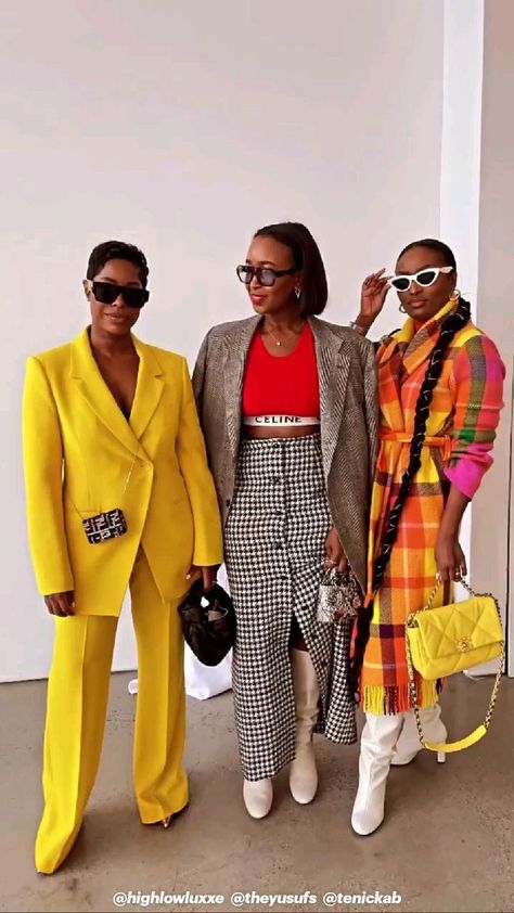 Color Blocking Outfits, Looks Street Style, 2022 Fashion, Black Women Fashion, Looks Chic, Girl Gang, Style Expert, Instagram Video, Colorful Fashion