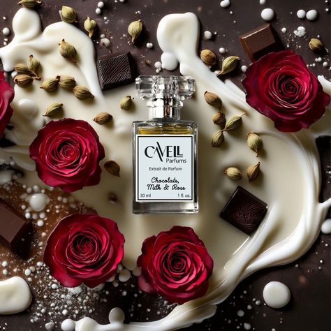 Chocolate, Milk & Rose is a decadent and romantic fragrance that wraps you in warmth and indulgence. The scent opens with a rich burst of dark chocolate intertwined with the delicate yet passionate allure of Bulgarian rose, creating a captivating contrast of sweetness and floral elegance. As the perfume settles, the heart reveals a creamy fusion of creamy milk and the deep, nutty warmth of tonka beans, adding a smooth, comforting layer. Finally, the base unfolds into an irresistible blend of ... Rose Milk, Spray Perfume, Bulgarian Rose, Handmade Beauty Products, Perfume Gift, Small Gift Boxes, Fragrance Spray, Cruelty Free Beauty, Floral Notes