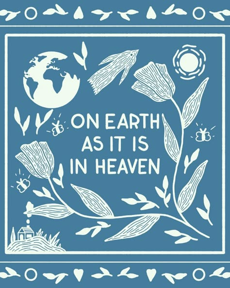 "Your kingdom come, your will be done, on earth as it is in heaven." Matthew 6:10 #jesus #faith #illustration #jesuslovesyou On Earth As It Is In Heaven, Faith Illustration, Jesus Illustration, Your Will Be Done, As It Is In Heaven, Artsy Phone Cases, Christian Illustration, Bible Drawing, Memory Verses