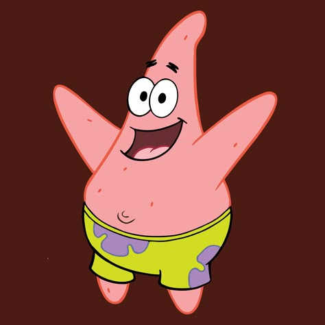 Patrick Stella, Patrick Drawing, Spongebob Happy, Wallpaper Spongebob, Spongebob Cartoon, Famous Duos, Spongebob Drawings, Spongebob Painting, Spongebob Birthday