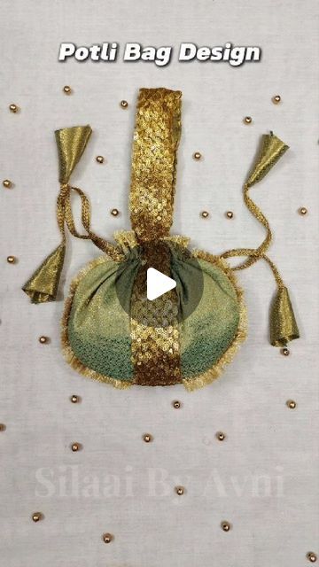 How To Make Potli Bags Diy, Latkan Design, Diy Resin Gifts, Challenge Instagram, Sewing Tips And Tricks, Pouch Design, Stitch Sewing, Sanjay Leela Bhansali, Potli Bag