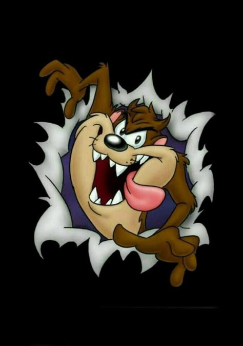 Taz Tattoo, Tasmanian Devil Cartoon, Devil Cartoon, Tasmanian Devil Looney Tunes, Looney Tunes Wallpaper, Old Cartoon Characters, A Cartoon Character, Cartoon Character Tattoos, Looney Tunes Characters