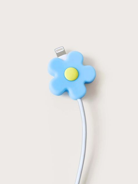 Flower Shaped Data Cable Protector | SHEIN USA Cable Protector, Cable Holder, Cable Storage, Cute Stationary, Cute Flower, Cute Cases, Future Life, Data Cable, Flower Shape