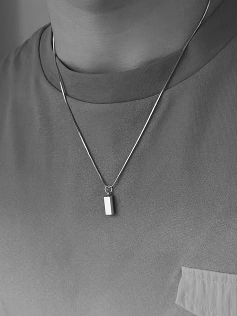 Male Necklace, Guy Jewelry, Silver Necklace For Men, Mens Accessories Necklace, قلادات متدلية, Necklaces Men, Mens Necklace Pendant, Mens Silver Jewelry, Minimalist Pendant