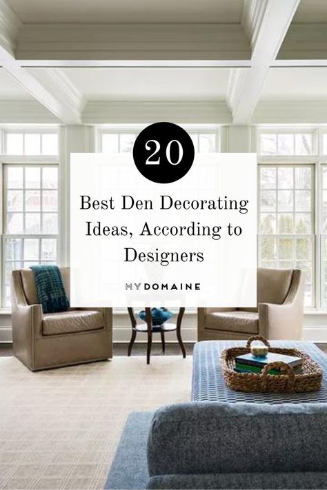 Ideas For Den Area, Decorating Odd Spaces, How To Decorate A Den Area, Den Designs Ideas, Den Room Ideas Small Office, Small Den Decorating Ideas, Small Den Ideas, Den Room Ideas, Den Decorating Ideas