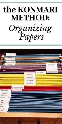 Learn how to use the KonMari method of organizing papers so you can finally tame the paper monster in your home! Konmari Method Organizing, Paper Monster, Organizing Papers, Konmari Organizing, Marie Kondo Organizing, Paper Clutter Organization, Office Organization At Work, Diy Organizer, Organizing Paperwork