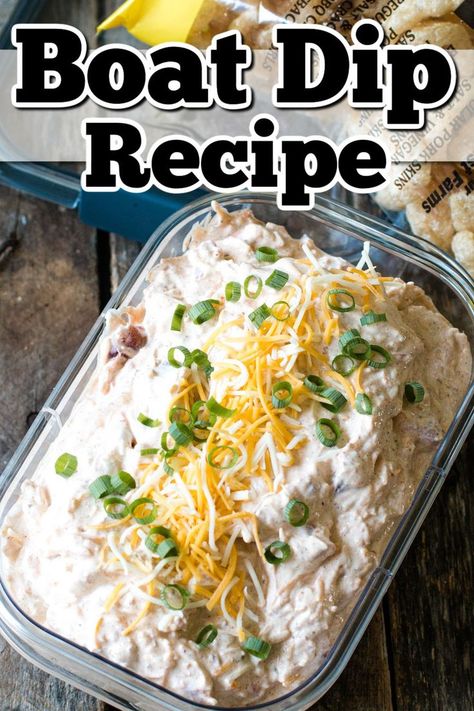 Boat Dip Recipe, Boat Dip, Cold Dip, Chip Dip Recipes, Cold Dip Recipes, Dip For Tortilla Chips, Best Dip Recipes, Delicious Dips Recipes, Taco Dip