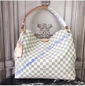 Louis Vuitton Damier Azur Graceful MM N42233 Louis Vuitton Graceful Mm, Louis Vuitton Graceful, Lv Inspired, Estate Engagement Ring, Jeans For Girls, Shoes For Summer, Trendy Bags, Fashion Tote Bag, Louis Vuitton Damier Azur