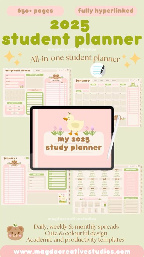 Aesthetic Study Planner, Goodnotes Student Planner, Digital Student Planner, Planner Monthly Layout, Exam Planner, Assignment Tracker, Notes Taking, Goodnotes Digital Planner, Assignment Planner Aesthetic Study Planner, Planner Aesthetic Ideas, Goodnotes Student Planner, Goodnotes Planner Template, Study Planner Printable Free, College Plan, Planner Template Aesthetic, Study Planner Free, Planner Monthly Layout