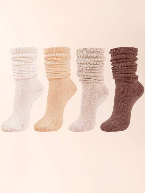 Scrunchie Socks, Scrunch Socks, Slouchy Socks, Sports Socks Women, Slouch Socks, Over The Calf Socks, Calf Socks, Sport Socks, Knit Socks