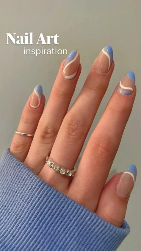 Nail art inspo for all my minimal / clean aesthetic / preppy girlies out there 🫶🏼

#nails #nailart #minimalnails #simplenails #nailsalon #newnails #nailinspo Nagel Tips, Casual Nails, Soft Nails, Short Acrylic Nails Designs, Makati, Short Acrylic Nails, Cute Acrylic Nails, Acrylic Nail Designs, Blue Nails