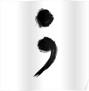 Semi Colon Tattoo, Colon Tattoo, Semi Colon, Semicolon Tattoo, My Tattoos, Tattoos And Piercings, Piercings, Tattoo Designs, Tattoo Ideas