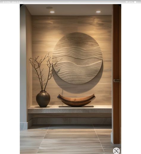 Zen Ideas, Indoor Bamboo, Zen Aesthetic, Zen Decor Style, Earth Tone Decor, Wabi Sabi Interior, Zen Decor, Hotel Interior Design, Home Entrance Decor