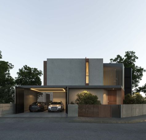 House 11120 – GDM Architecture Minimalist House Exterior Design, Minimalist House Exterior, Brutalist House, Modern Minimalist House, Modern Villas, Facade Architecture Design, Modern Contemporary Homes, Minimal Architecture, Minimalistic Art