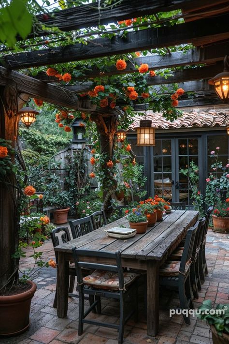 Outdoor Tuscan Patio: Bringing the Charm of Tuscany to Your Backyard - Puqqu Tuscan Patio, Tuscan Kitchen Design, Have Inspiration, Patio Designs, Garden Yard Ideas, Outdoor Decor Backyard, Outdoor Patio Decor, Backyard Projects, Backyard Patio Designs