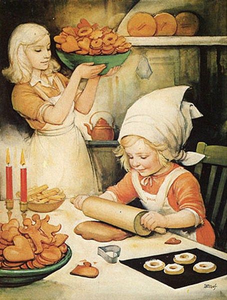 Christmas. Štědrý Den, Swedish Christmas, Vintage Christmas Images, Santa Lucia, Vintage Christmas Cards, Christmas Illustration, Scandinavian Christmas, Mail Art, Childrens Illustrations