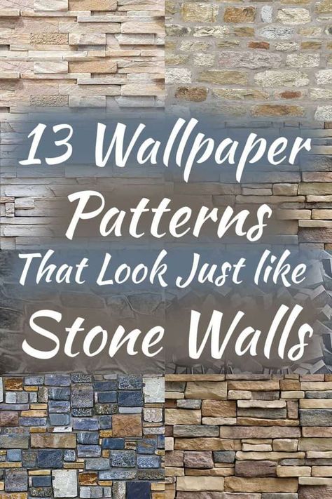 13 Wallpaper Patterns That Look Just like Stone Walls. Article by HomeDecorBliss.com #HDB #HomeDecorBliss #homedecor #homedecorideas Faux Stone Wall Interior, 3d Stone Wallpaper, Faux Rock Walls, Faux Stone Wallpaper, Brick Wallpaper Living Room, Stone Wall Interior Design, Stone Wallpapers, Faux Brick Wallpaper, Office Room Design