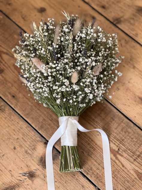 Dried Flower Bouquet, Boho Bridal Bouquet, Dried Gypsophila Bouquet, Dried Wedding Flowers, Rustic Country Wedding Flowers. - Etsy UK Wedding Bouquets Natural Flower, Dried Flowers Wedding Boquet, Nature Wedding Bouquet, Rustic Flower Bouquets, Dried Flowers Wedding Bouquet, Dried Flower Bridal Bouquet, Boho Flower Bouquet, Dried Flower Wedding Bouquet, Rustic Bridal Bouquet