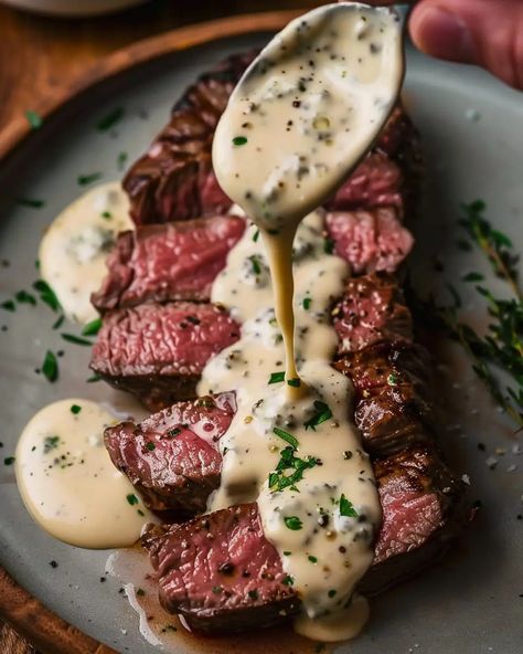 Main Dishes – Page 15 – NorthEast Nosh Recipes Steak With Peppercorn Cream Sauce, Steak With Gorgonzola Sauce, Steak For Christmas Dinner, Healthy Steak Sauce, Gorgonzola Steak Sauce, Gorgonzola Cream Sauce Steak, New York Strip Recipes, New York Food Recipes, My Strip Steak Recipes