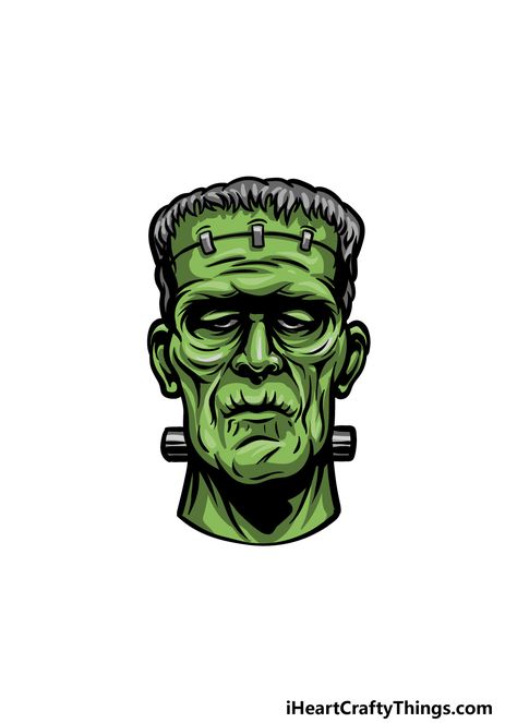 Frankenstein Drawing - How To Draw Frankenstein Step By Step Frankenstein Sketch Drawings, Cute Frankenstein Drawing, Simple Frankenstein Drawing, Frankenstein Cartoon Art, Frankenstein Doodle, Frankenstein Cartoon, Frankenstein Drawing, Drawings For Sketchbook, Frankenstein Tattoo