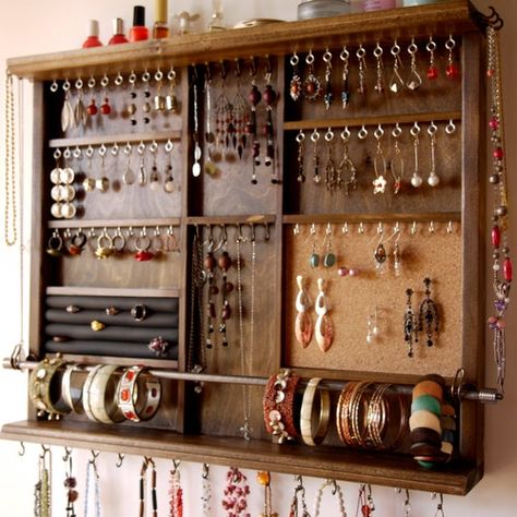 Jewelry Storage Wall, Earrings Storage, Earrings Display, Jewelry Organizer Wall, Earring Storage, Jewelry Cabinet, Earring Organizer, Wall Installation, Earring Display